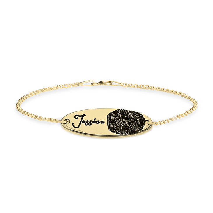 Fingerprint Bar Bracelet