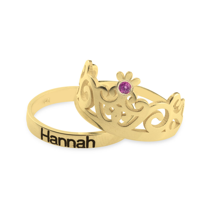Crowns Couple Ring Set