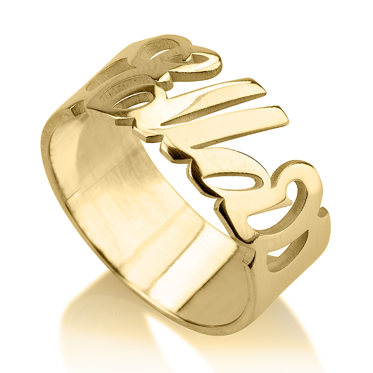 Cursive Name Ring