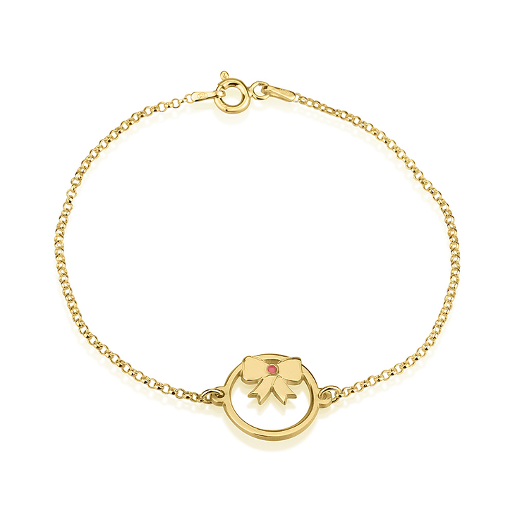 Bow Bracelet with Birthstone