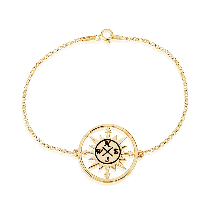 Cut Out Compass Bracelet