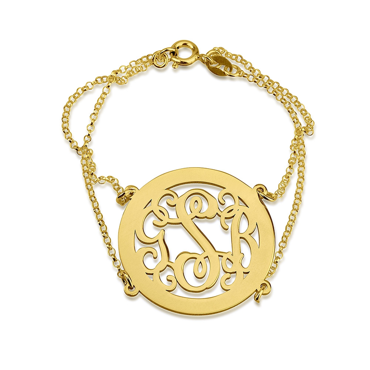 Framed Monogram Bracelet