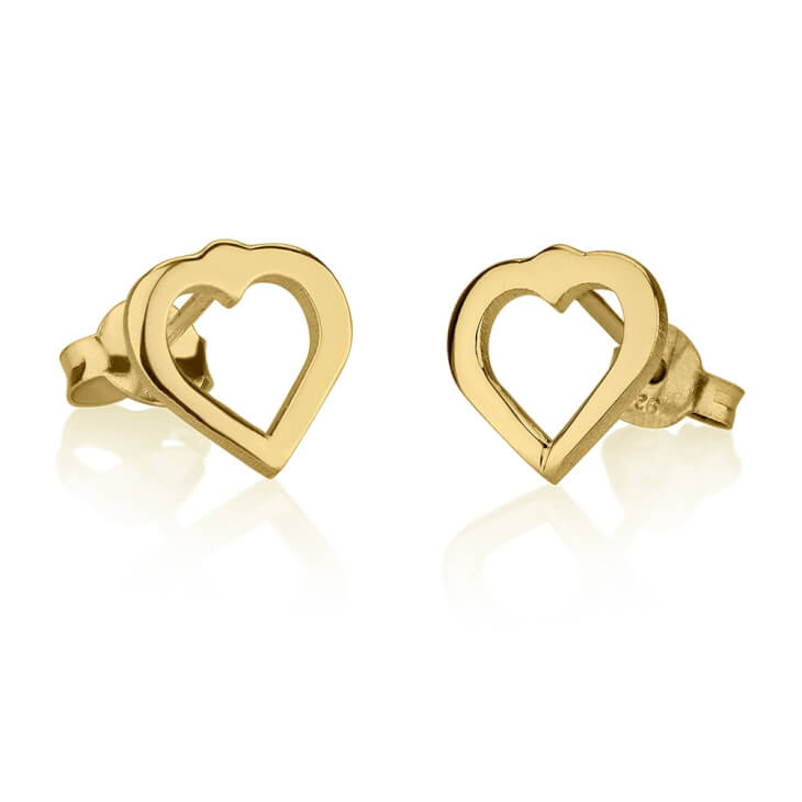 Cut Out Heart Earrings