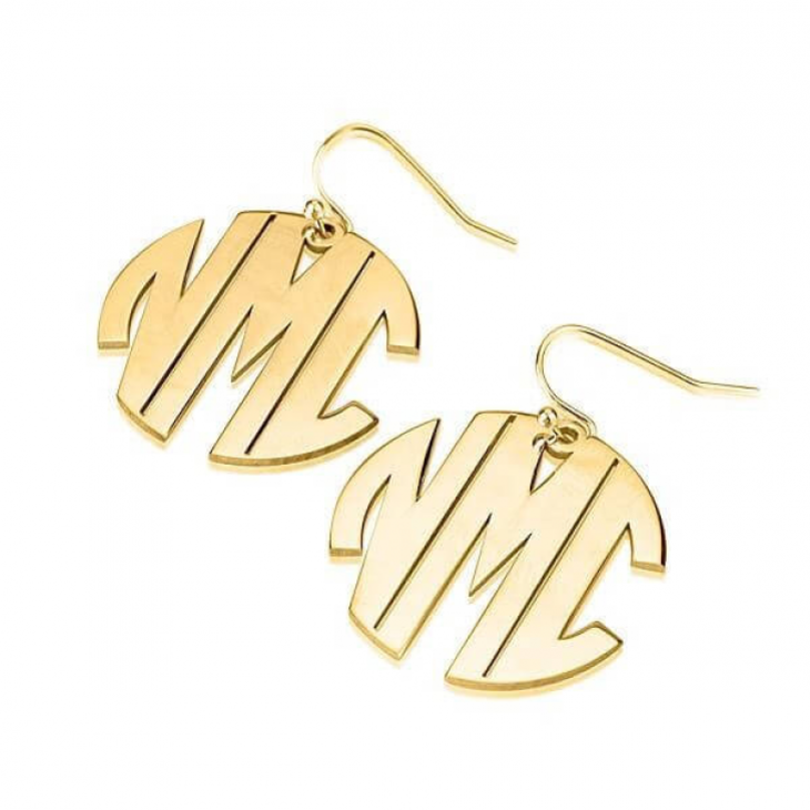 Capital Letters Monogram Earrings