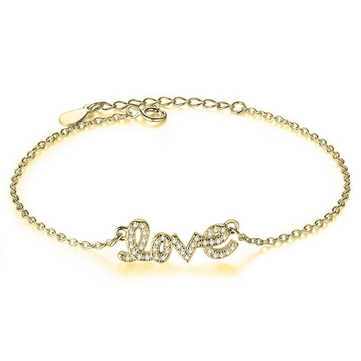 Cursive Love Bracelet