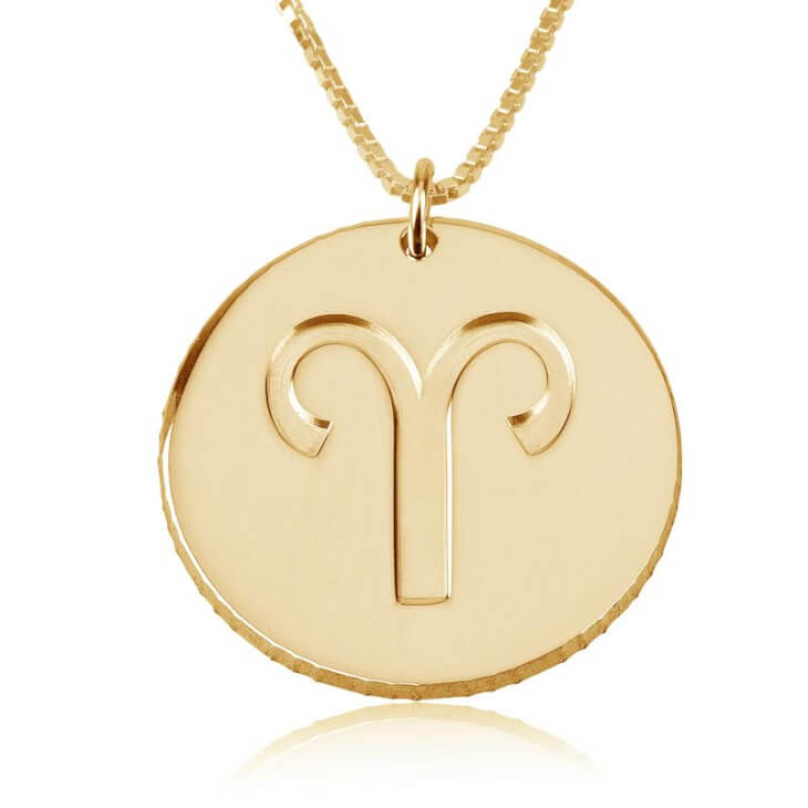 Disc Zodiac Necklace
