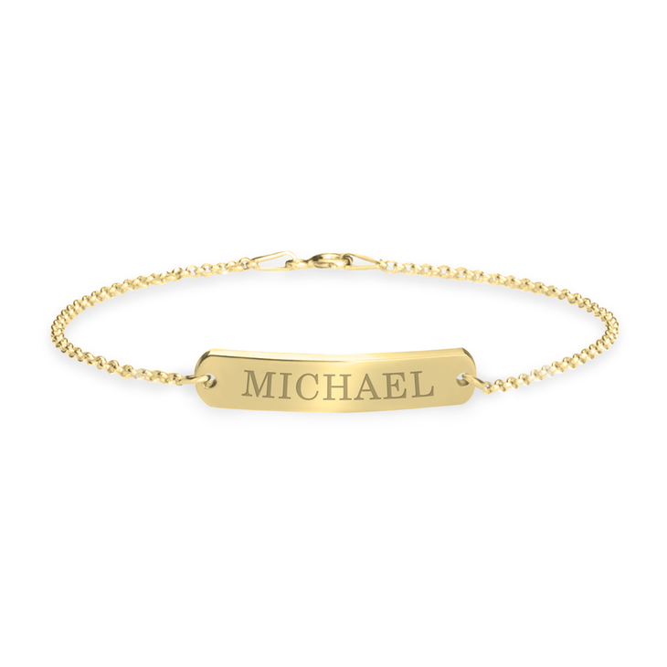 Classic Name Bar Bracelet
