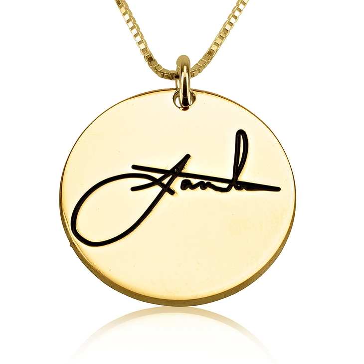 Circle Signature Necklace