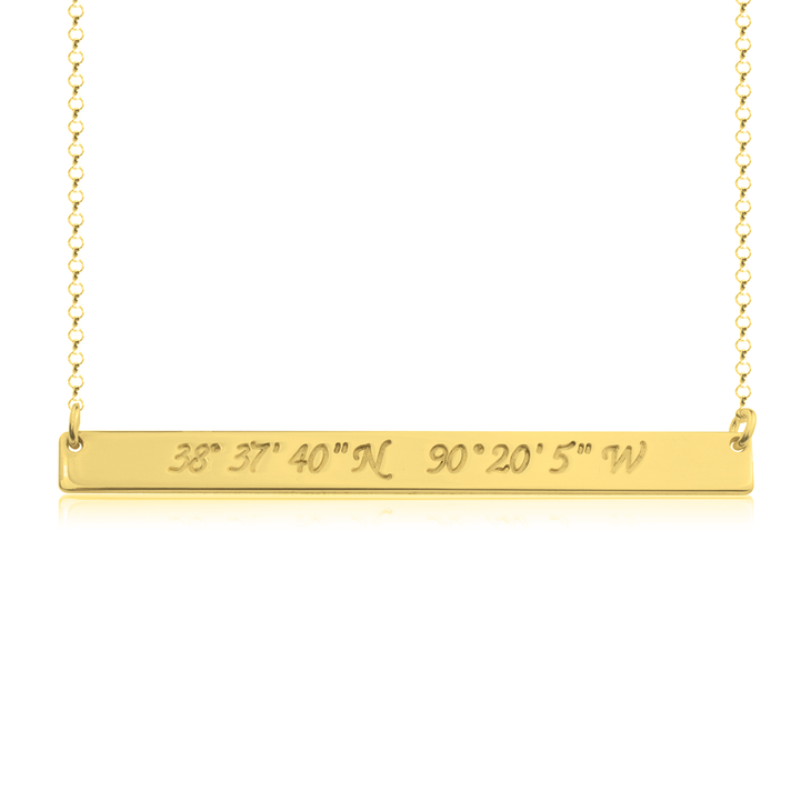 Coordinate Bar Necklace