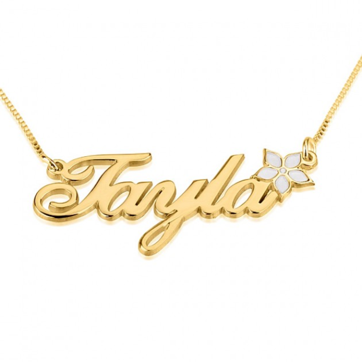 Name Necklace with Colored Symbols