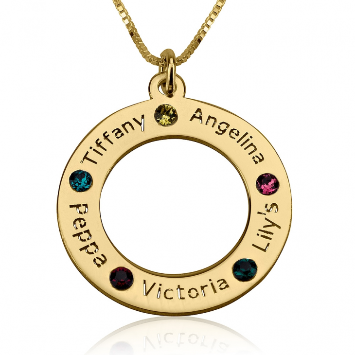 Family Birthstone Necklace