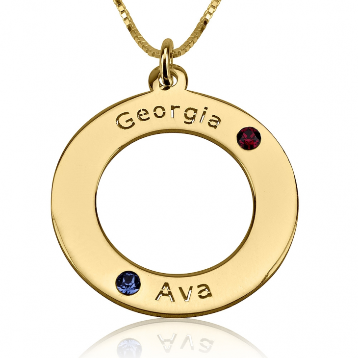 Family Birthstone Necklace