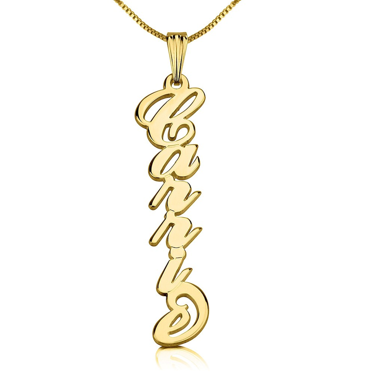 Vertical Carrie Name Necklace