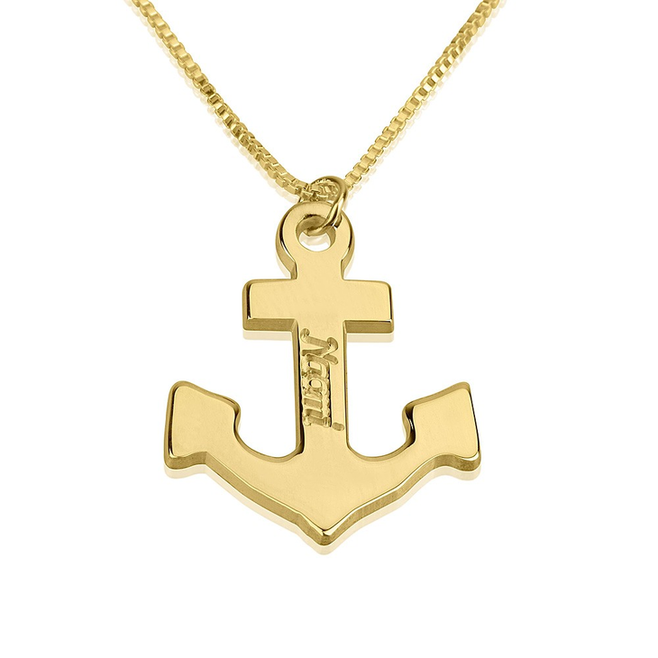 Personalized Anchor Necklace