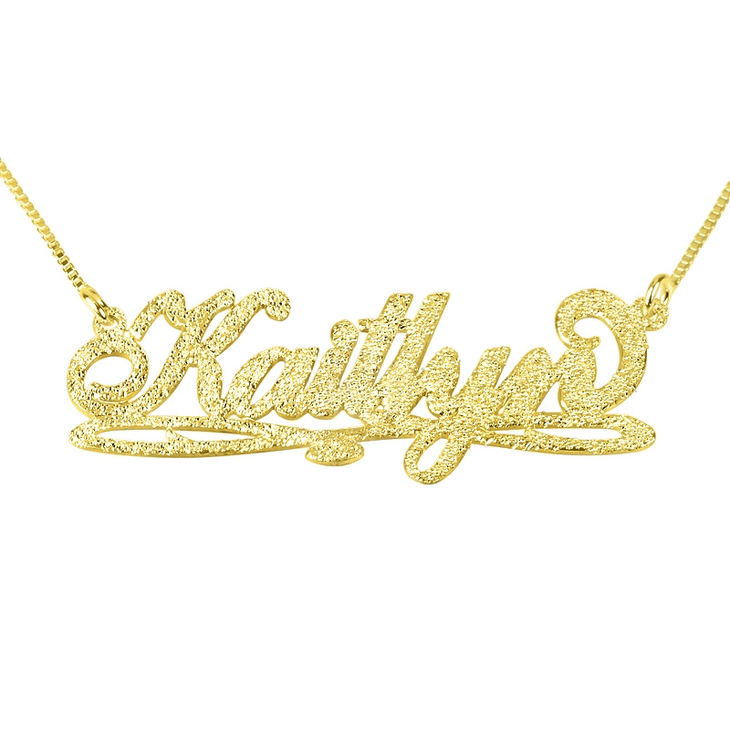 Bianca Line Sparkling Name Necklace