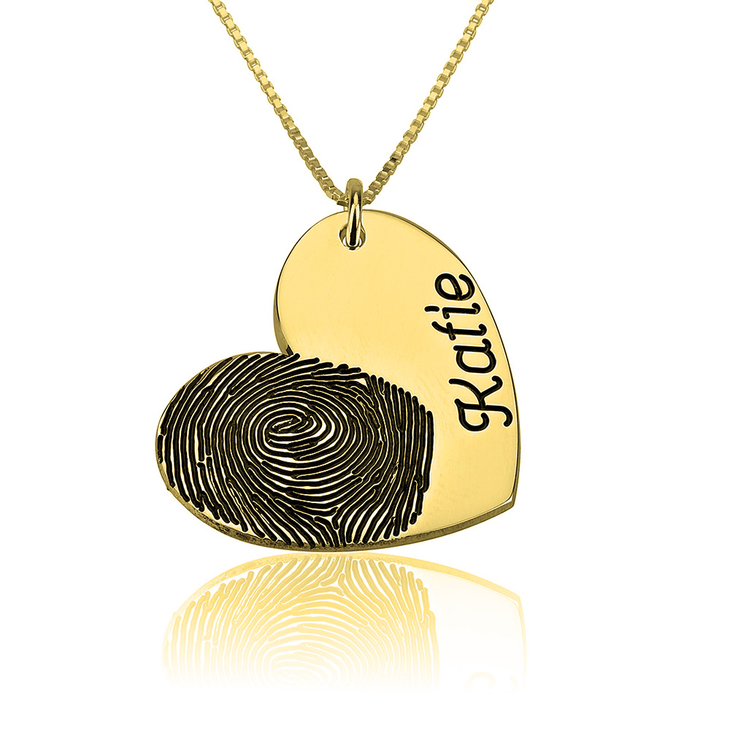 Fingerprint Heart Necklace