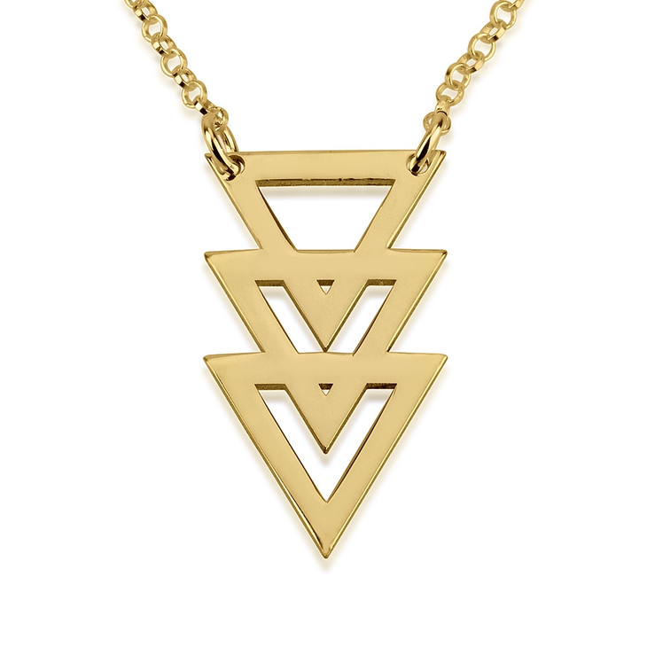 Triple Triangle Necklace