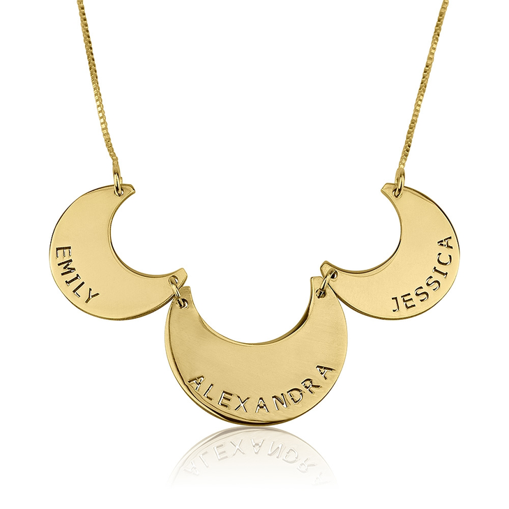 Engraved Linked Family Necklace