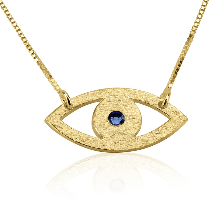 Evil Eye Necklace With Birthstone
