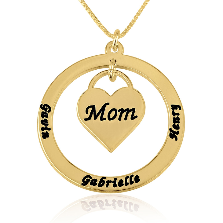 Mom Heart Necklace