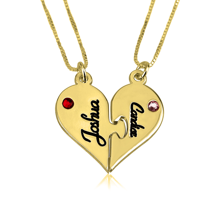 Two Heart Necklace Splits