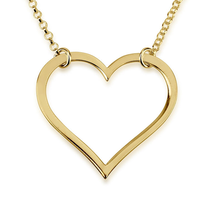 Sideways Heart Necklace