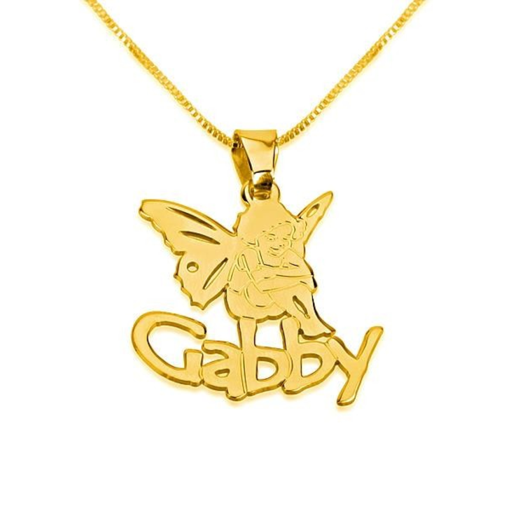 Angel Pendant With Name