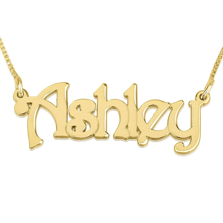 Steampunk Style Name Necklace