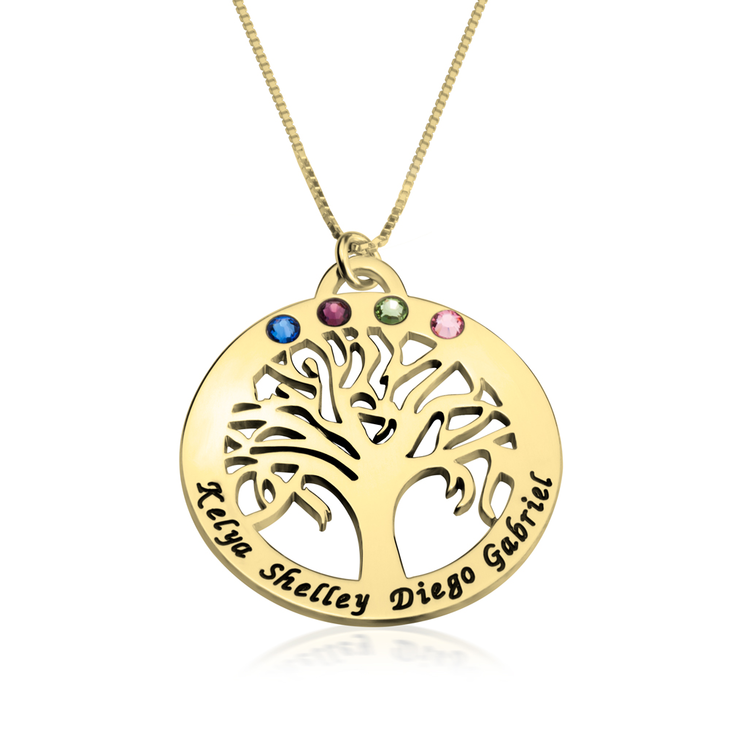 Birthstone Tree Necklace