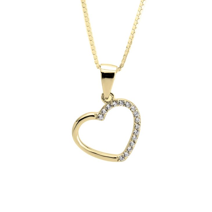 Zirconia Heart Necklace