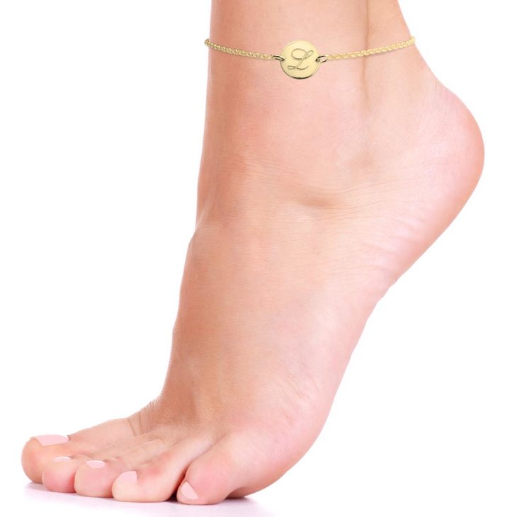 Large Initial Anklet