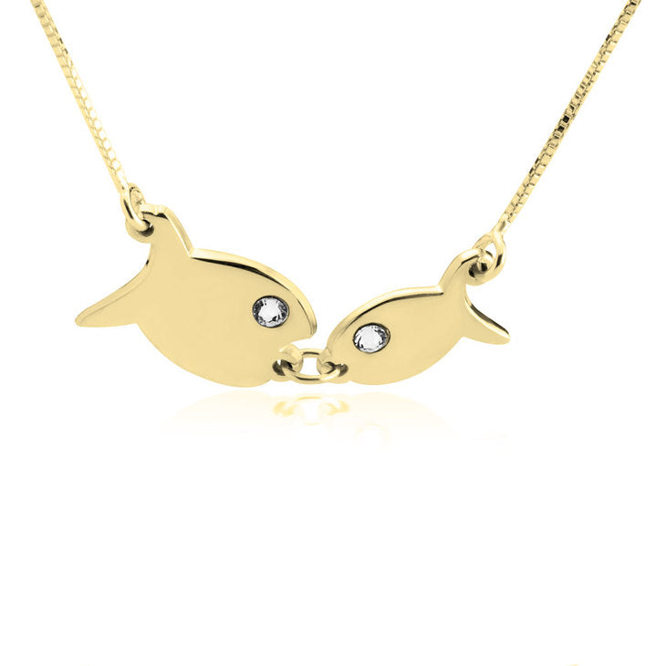 Kissing Fish Necklace