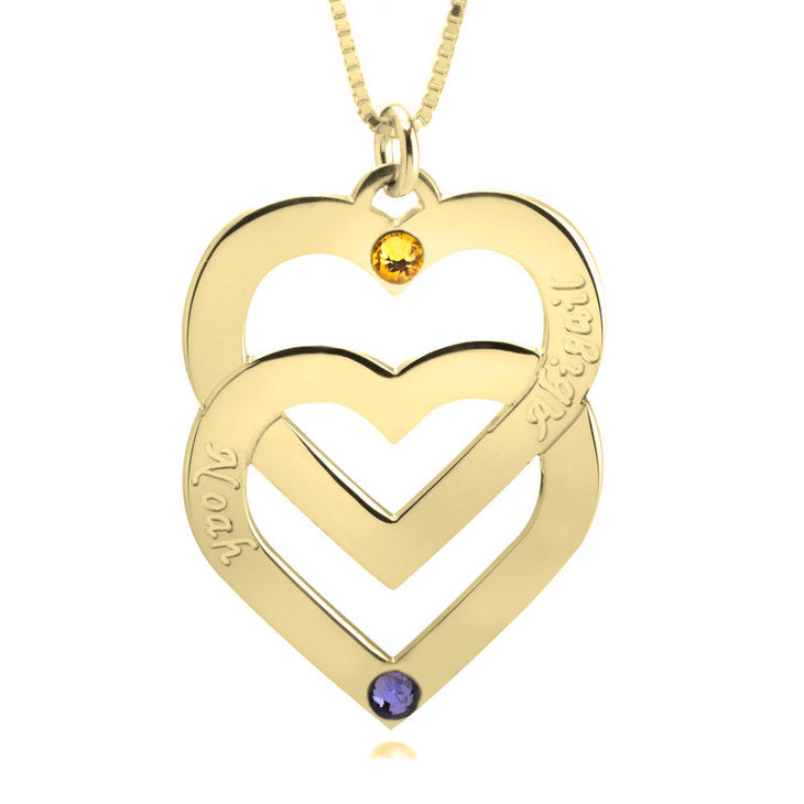 Double Heart Necklace