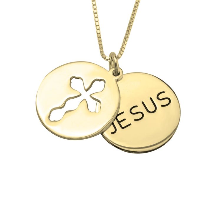 Double Disc Necklace