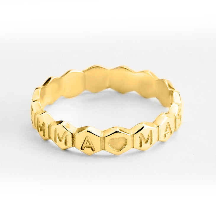 Personalized Honeycomb Ring
