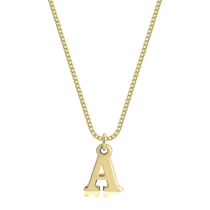 Capital Letter Initial Necklace