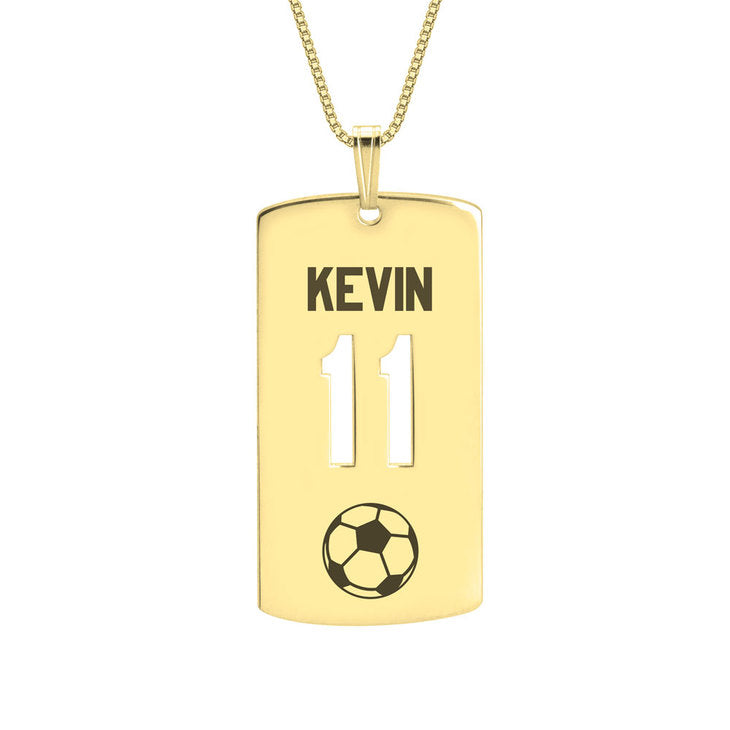 Personalized Dog Tag Sport Necklace