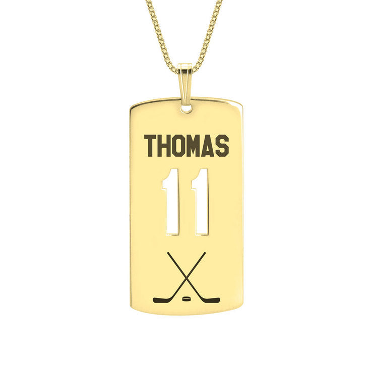 Personalized Dog Tag Sport Necklace