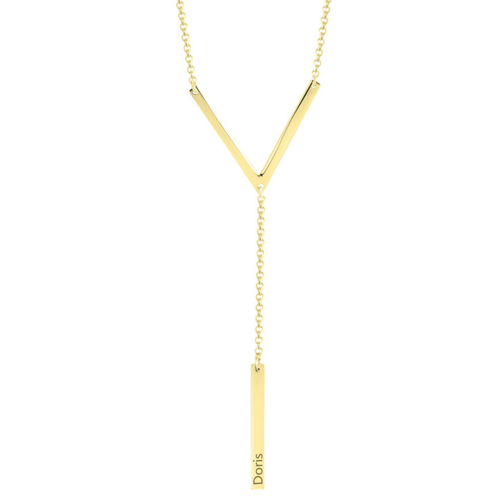 Triangle Hanging Bar Necklace