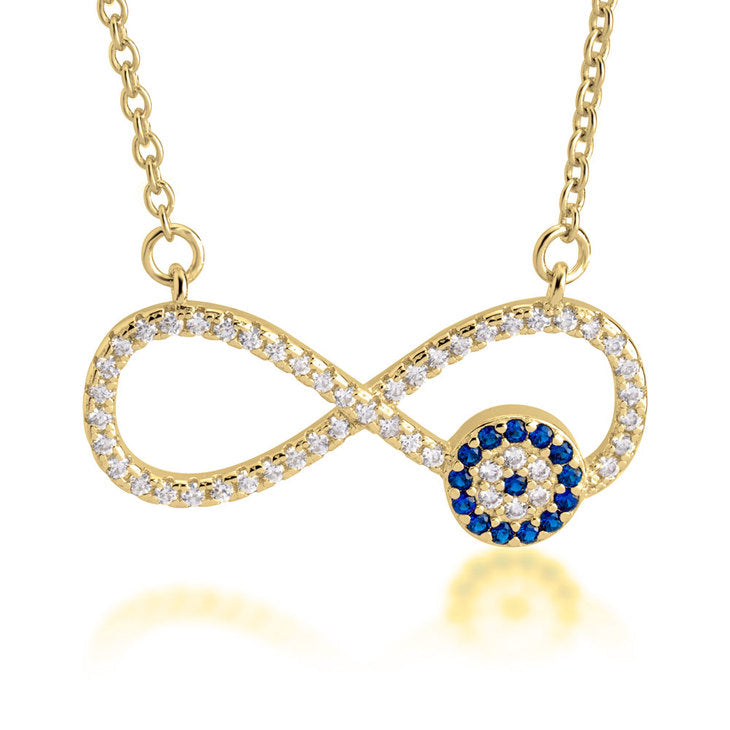 Infinity Evil Eye Necklace