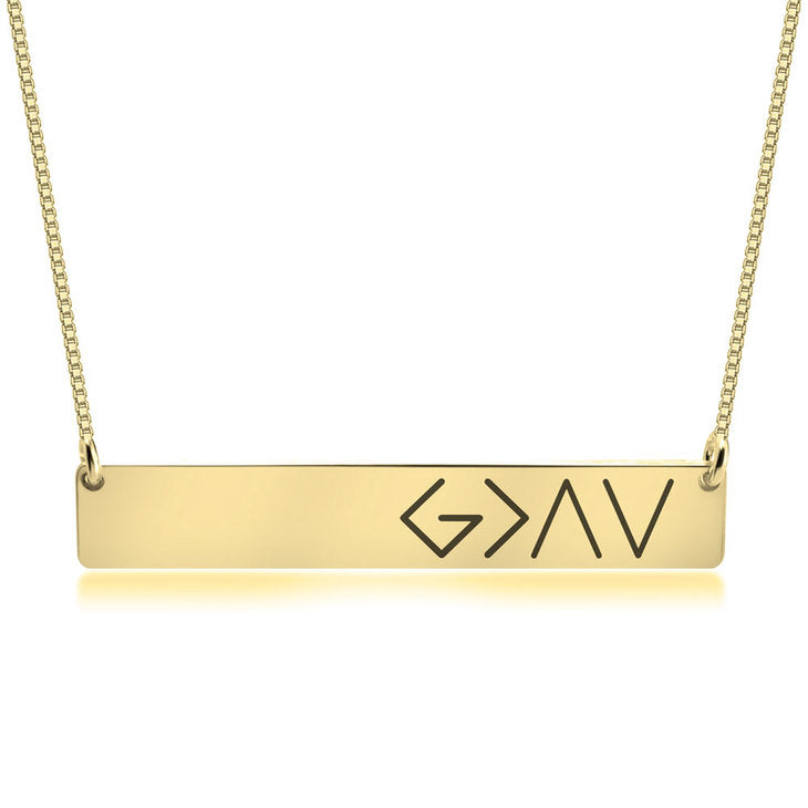 God is Greater Than the Highs and Lows Necklace