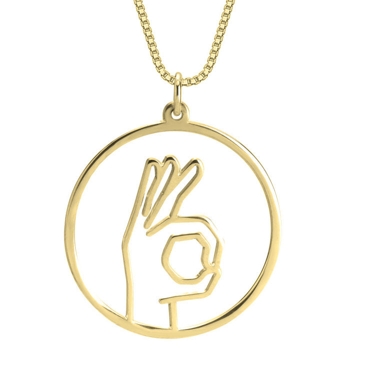 Sign Language Necklace