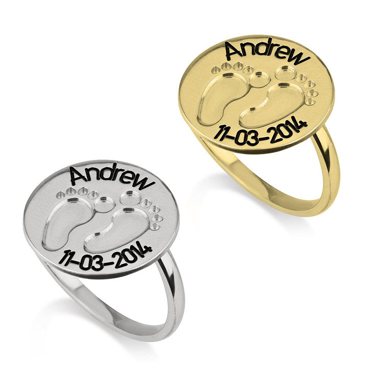 Baby Footprint Ring