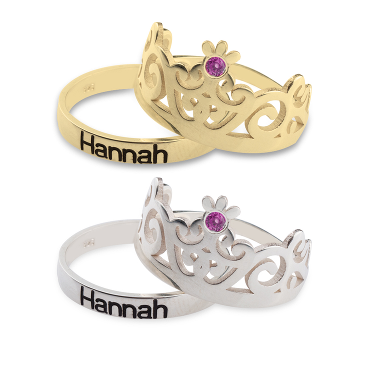 Crowns Couple Ring Set