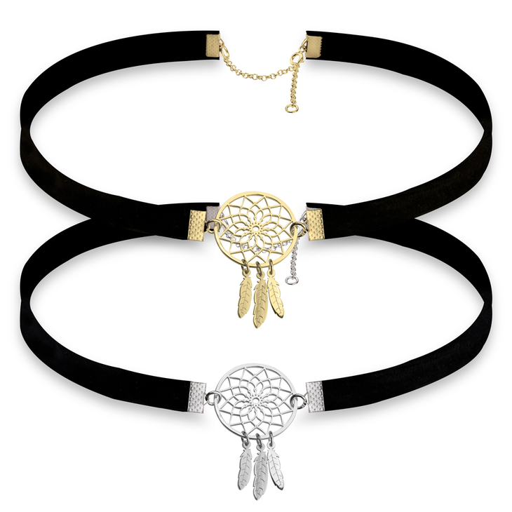 Dream Catcher Split Choker Necklace