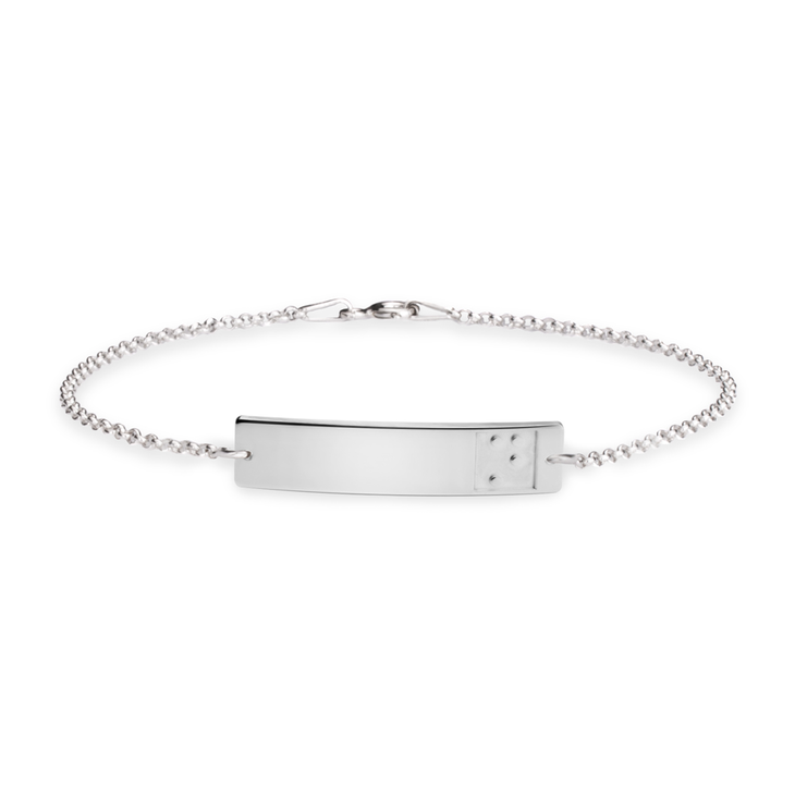 Braille Alphabet Bar Bracelet