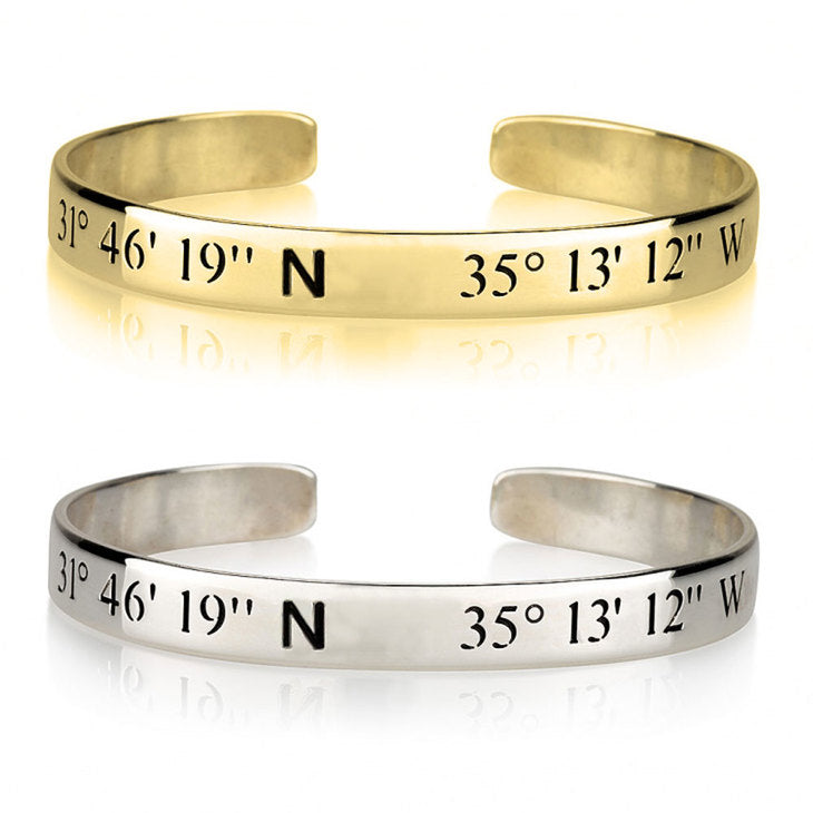 Longitude and Latitude Bracelet