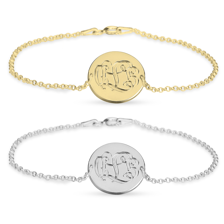 Engraved Monogram Bracelet