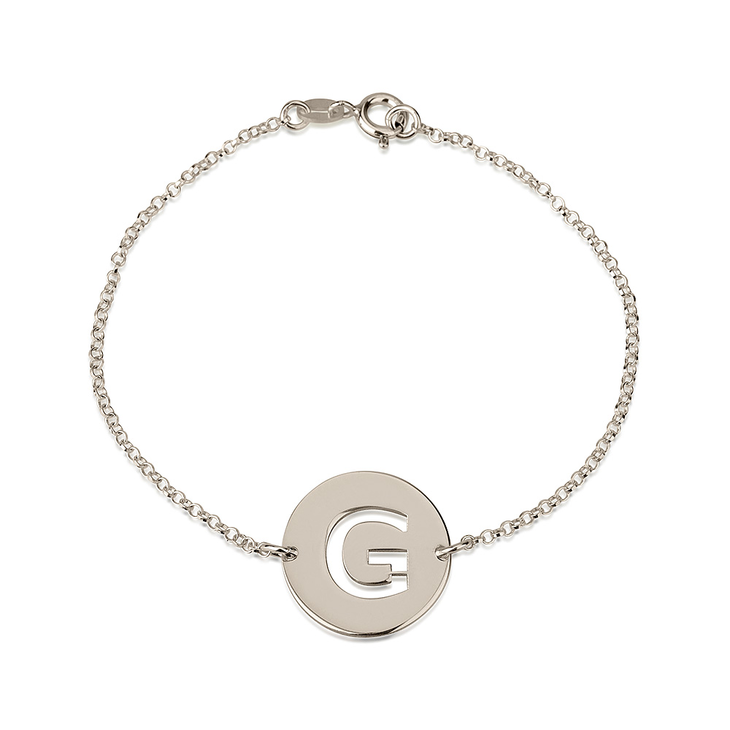 Cut Out Initial Bracelet