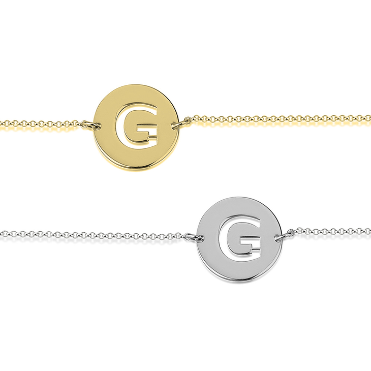 Cut Out Initial Bracelet